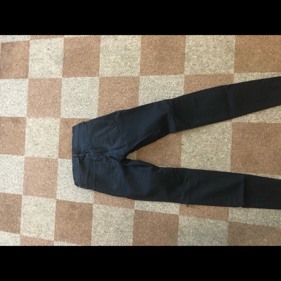 frame, navy ripped jeans , size 25, worn once! - Picture 3 of 4